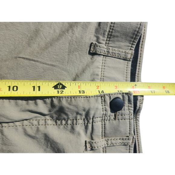 Wrangler Men's Khaki Outdoor Shorts 48x9 Flat Front Stretch Hiking Casual Preppy - Picture 4 of 9